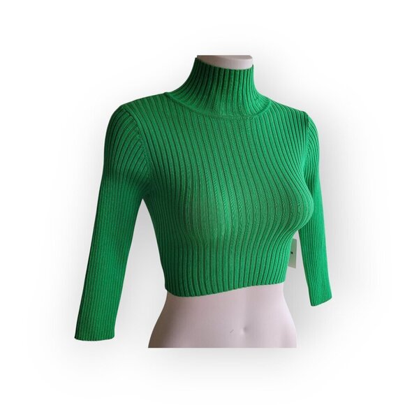 Revolve Superdown Milenka Ribbed Crop Sweater XS - Picture 6 of 15